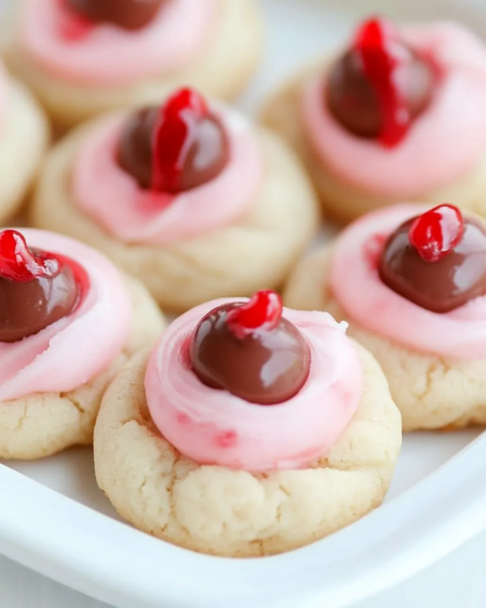 Delicious Cherry Kiss Cookies shot