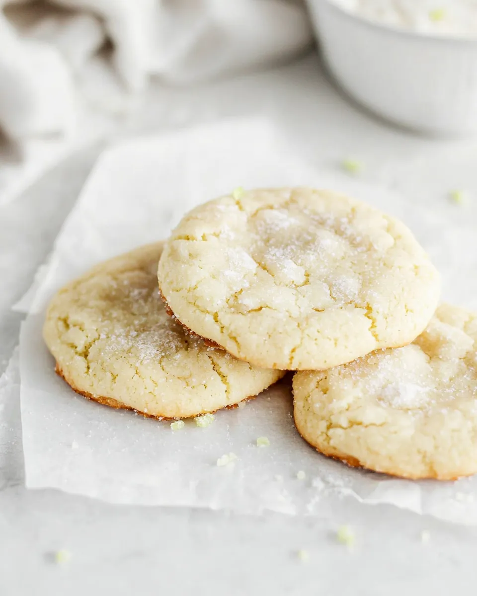 Classic Chewy Lime Sugar Cookies dish photo