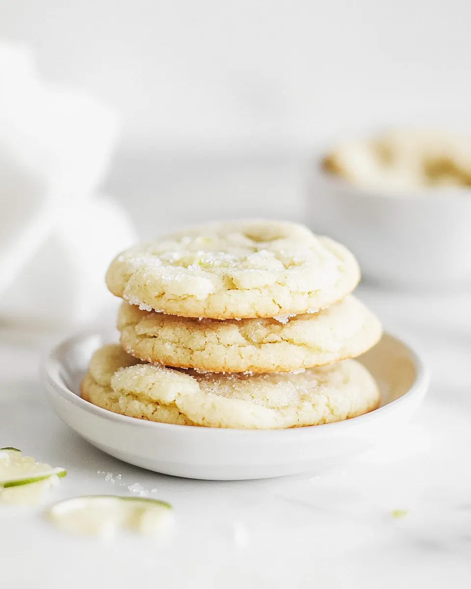 Easy Chewy Lime Sugar Cookies shot