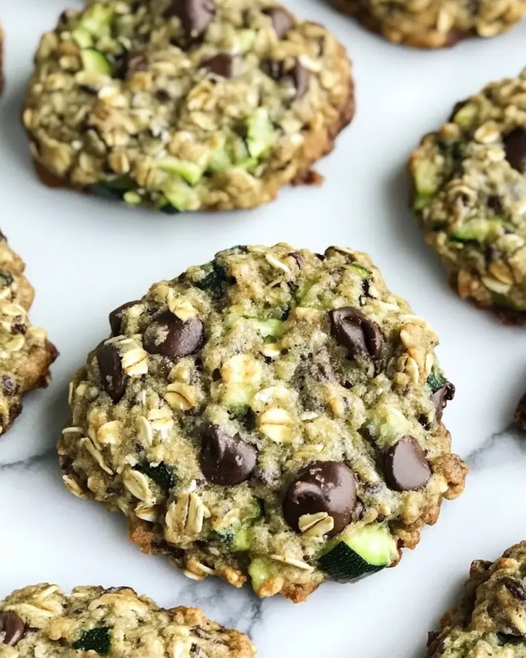 Homemade Chewy Oatmeal Zucchini Cookies. recipe image