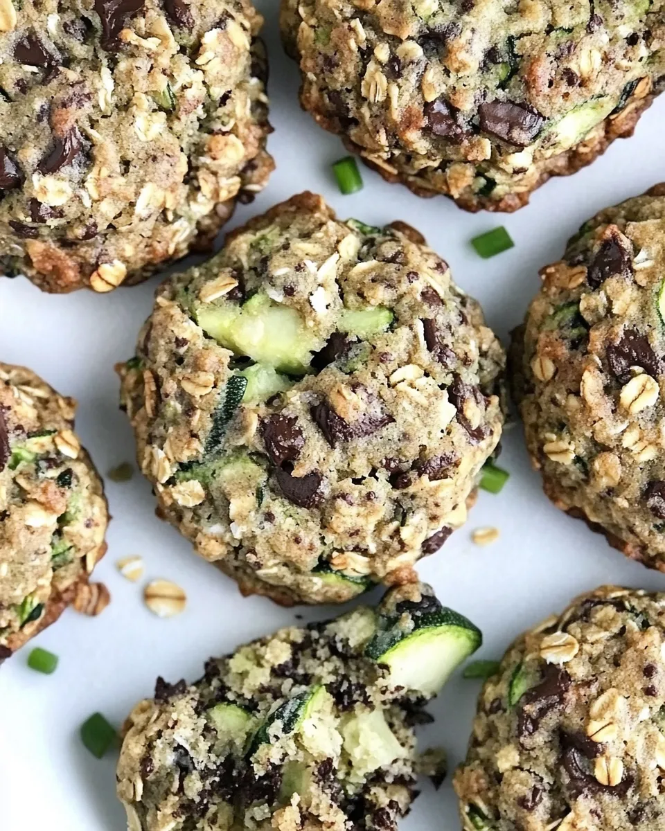 Easy Chewy Oatmeal Zucchini Cookies. recipe photo