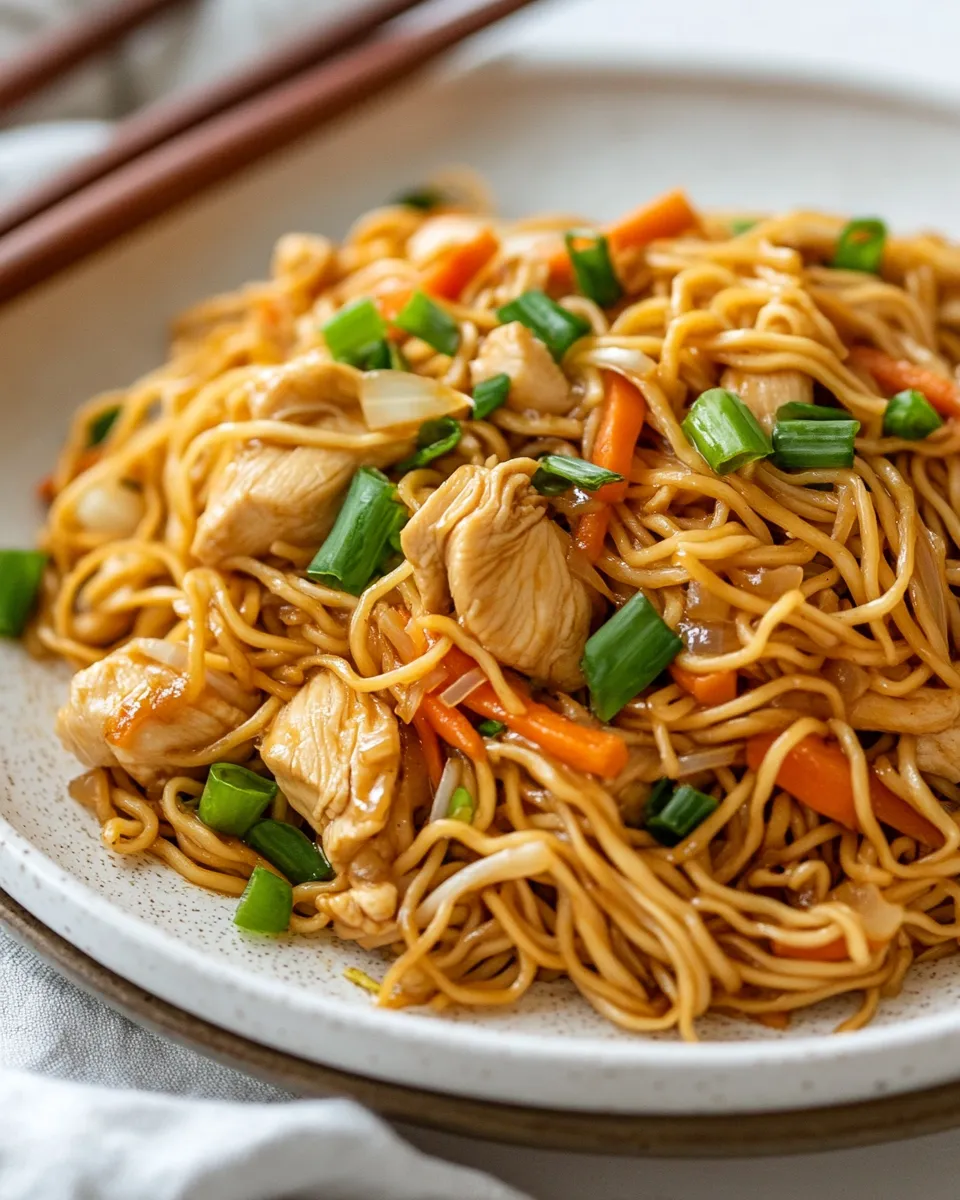 Homemade Chicken Chow Mein photo