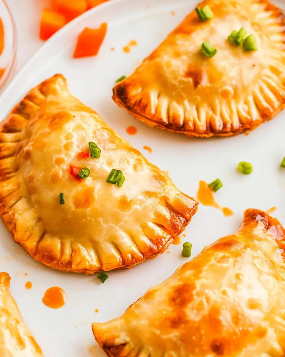 Delicious Chicken Empanadas food shot