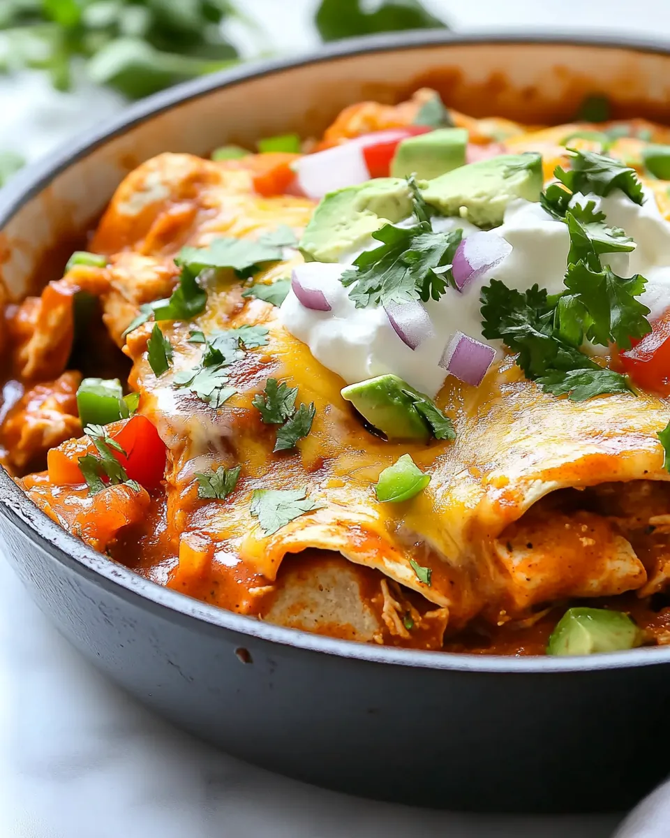Classic Chicken Enchilada Skillet dish photo