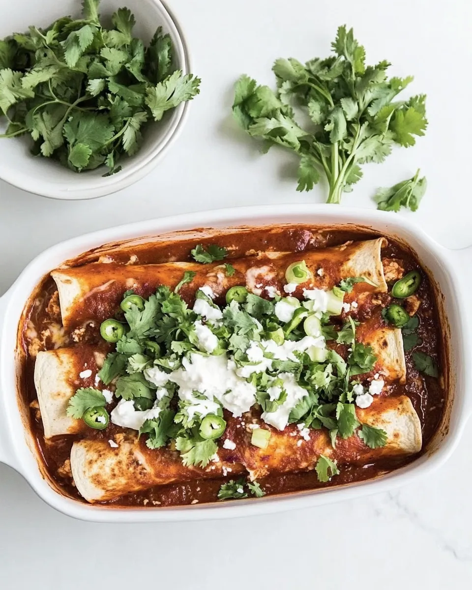 Delicious Chicken Enchiladas Recipe dish photo