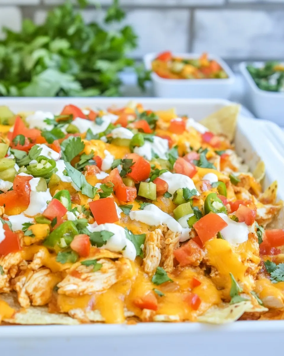 Easy Chicken Fajita Nachos photo