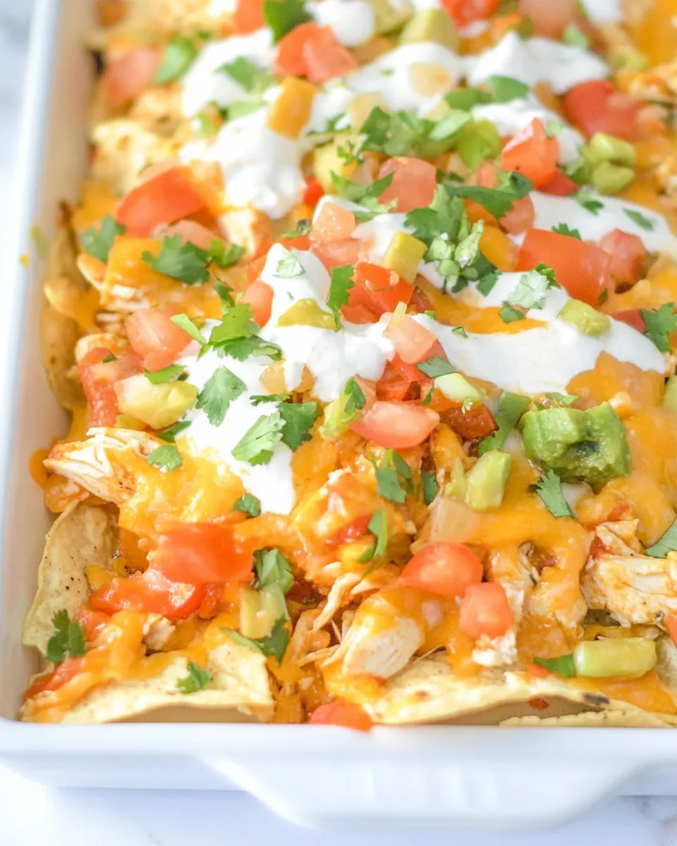 Classic Chicken Fajita Nachos recipe photo