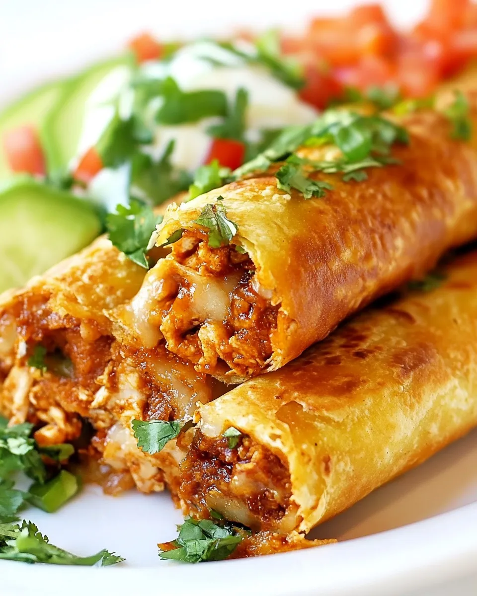 Easy Chicken Flautas Recipe shot