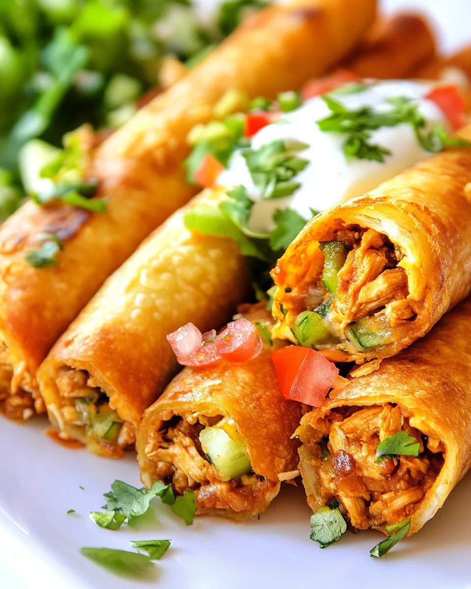 Delicious Chicken Flautas Recipe dish photo