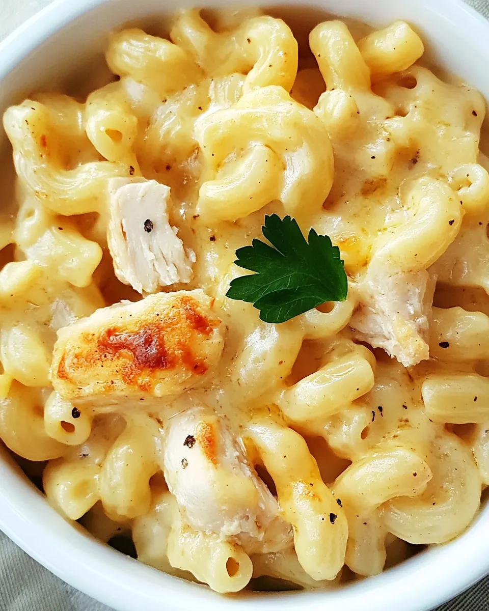 Homemade Chicken Mac and Cheese Recipe photo