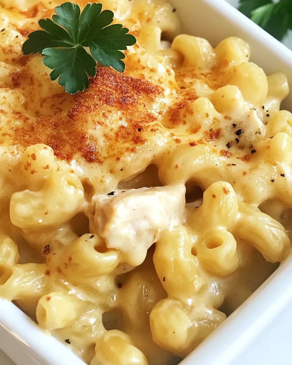 Classic Chicken Mac and Cheese Recipe image