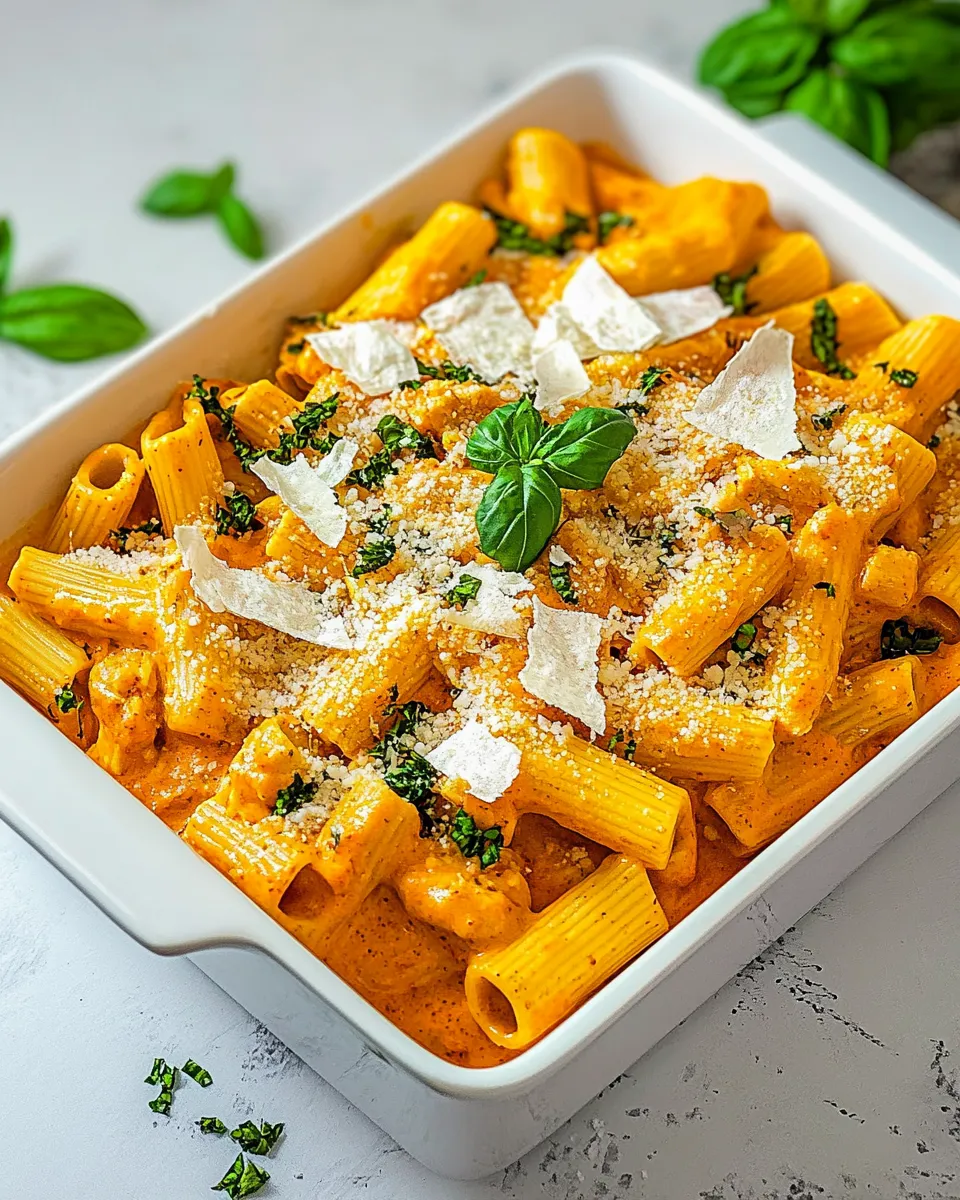 Delicious Chicken Rigatoni shot