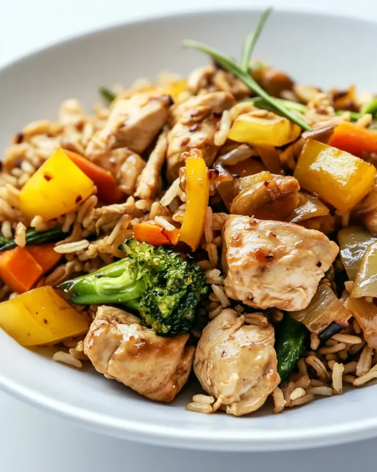 Easy Chicken Stir-Fry with Vegetables and Brown Rice photo