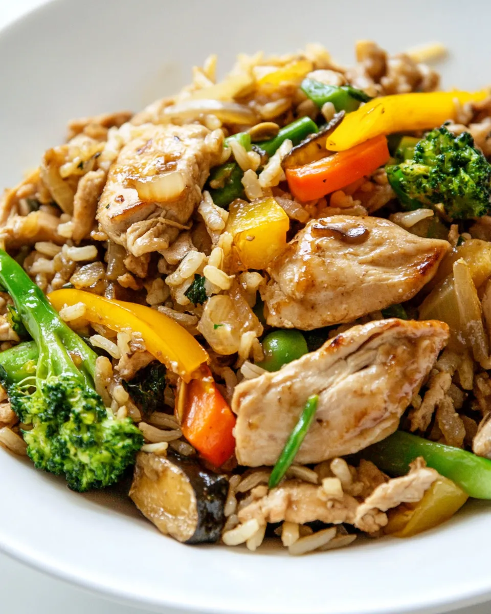 Healthy Chicken Stir-Fry with Vegetables and Brown Rice recipe photo