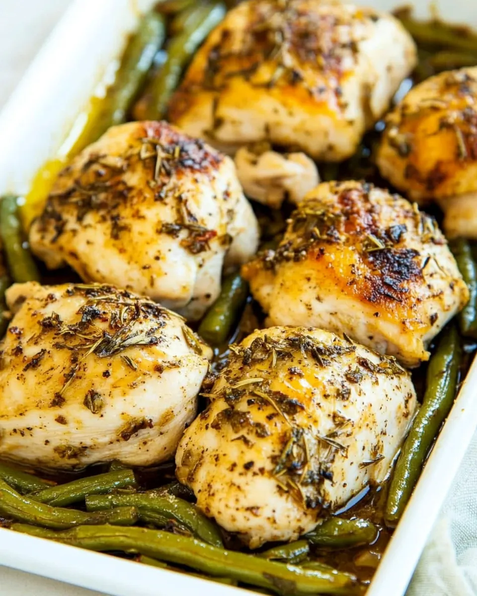 Easy Chicken and Green Beans Sheet Pan Meal photo
