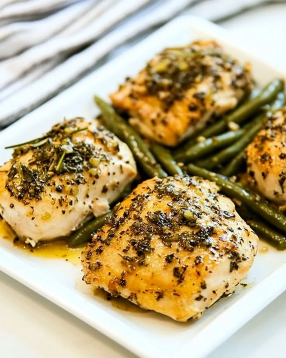 Healthy Chicken and Green Beans Sheet Pan Meal recipe photo