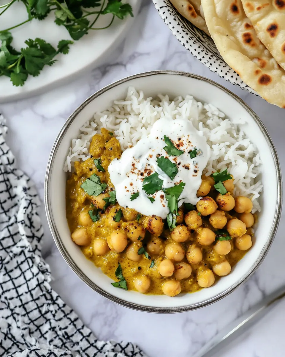 Delicious Chickpea Korma (in 25 mins) image