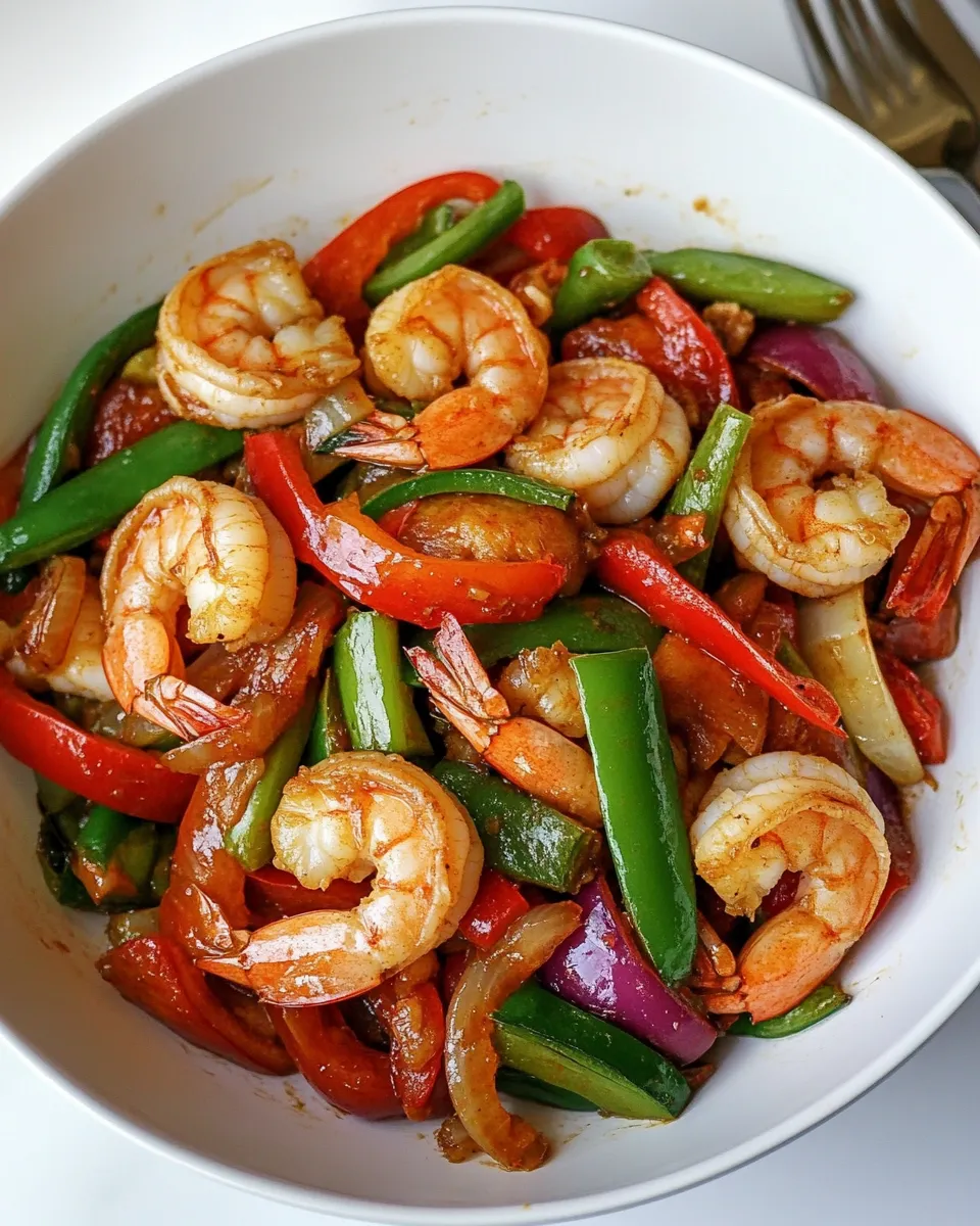 Easy Chili Shrimp Stir Fry photo
