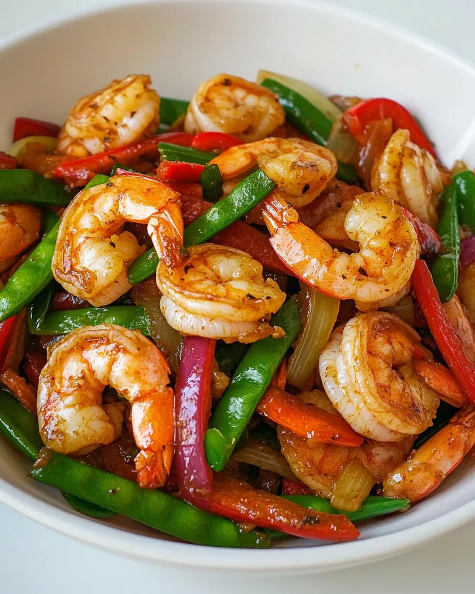 Delicious Chili Shrimp Stir Fry image