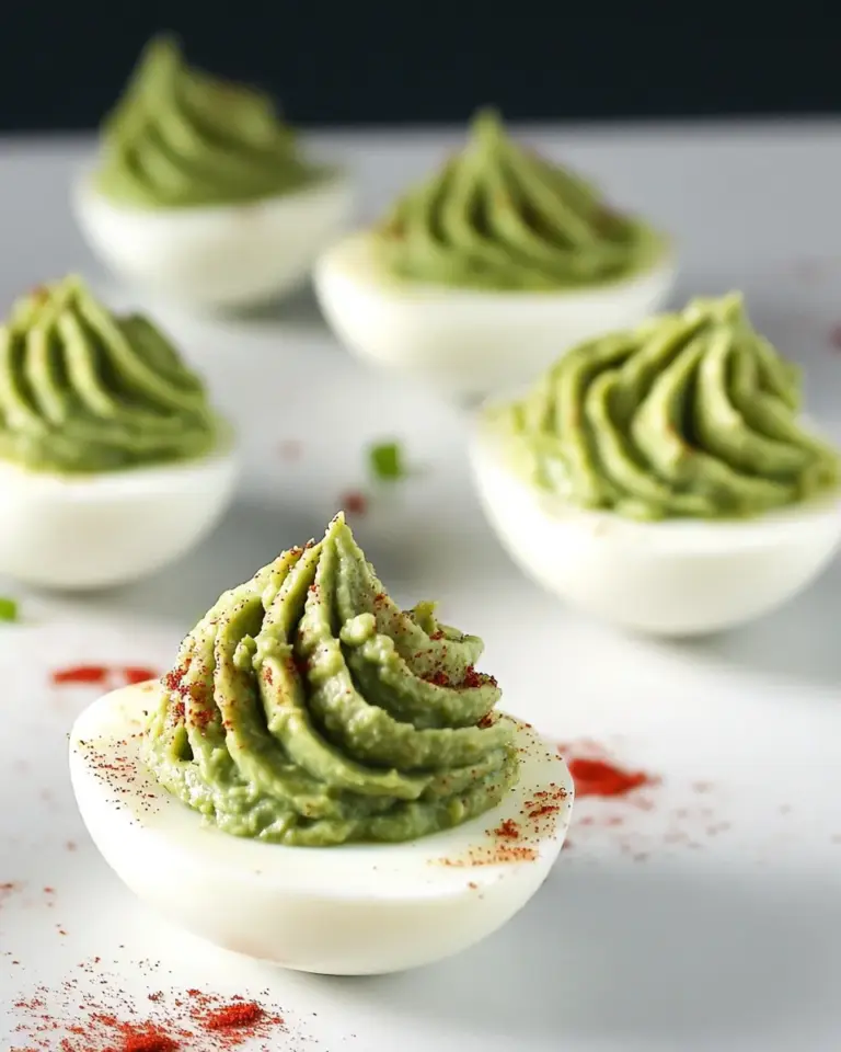 Homemade Chipotle Guacamole Deviled Eggs photo