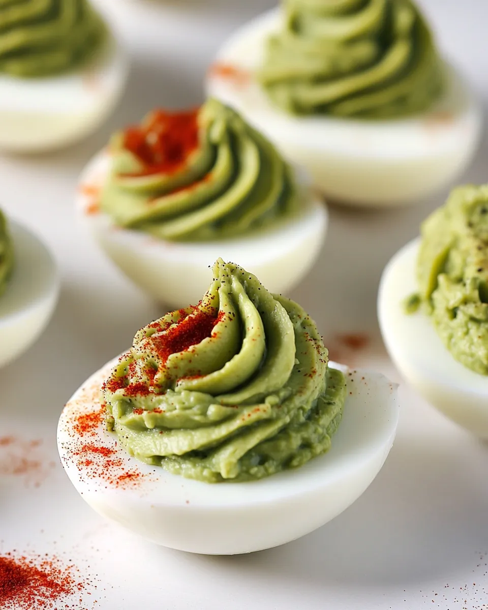 Classic Chipotle Guacamole Deviled Eggs image