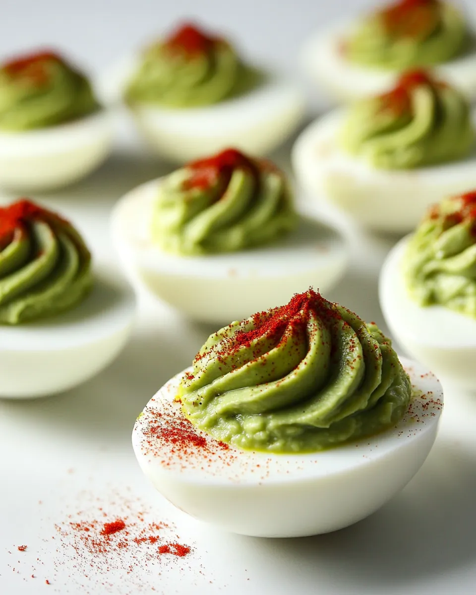 Easy Chipotle Guacamole Deviled Eggs recipe photo