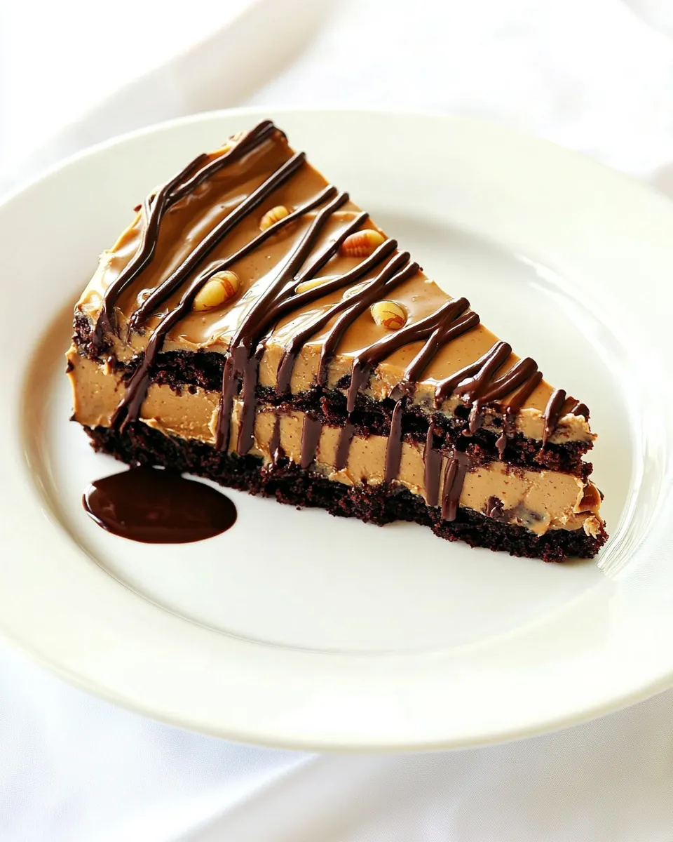 Delicious Chocolate-Peanut Butter Torte shot