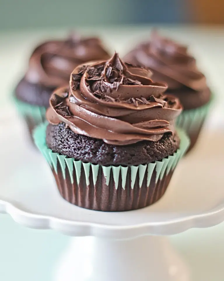 Homemade Chocolate Amaretto Cupcakes photo