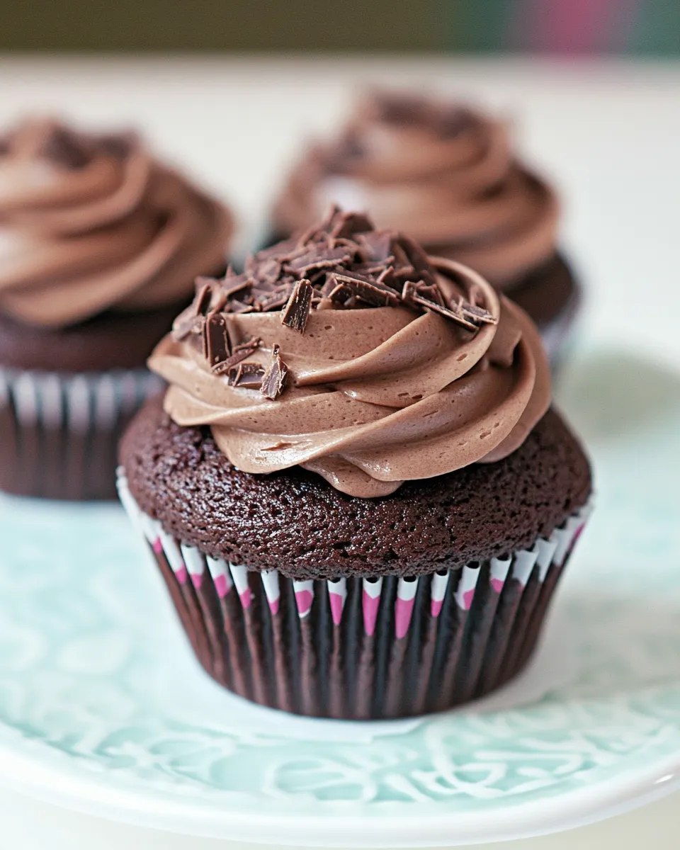 Delicious Chocolate Amaretto Cupcakes image