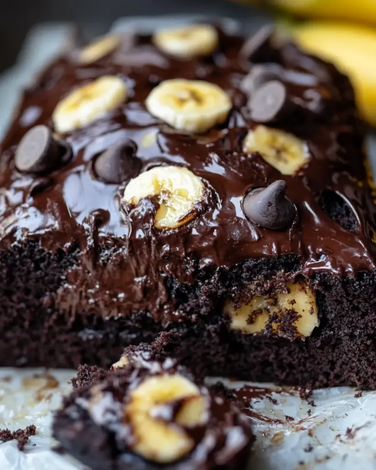 Homemade Chocolate Banana Chocolate Chip Cake photo