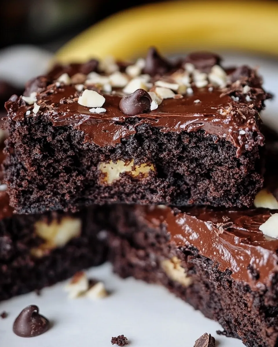 Easy Chocolate Banana Chocolate Chip Cake recipe photo