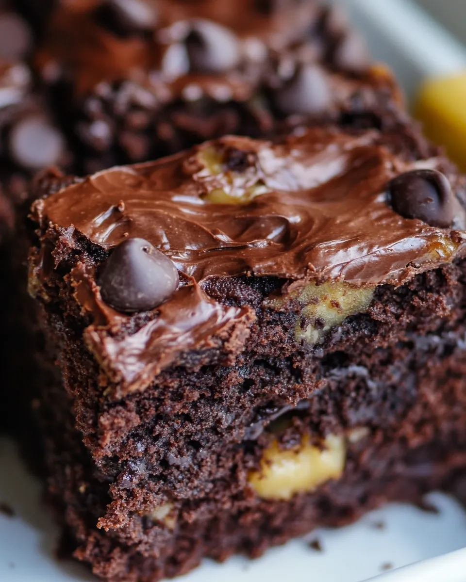 Delicious Chocolate Banana Chocolate Chip Cake shot