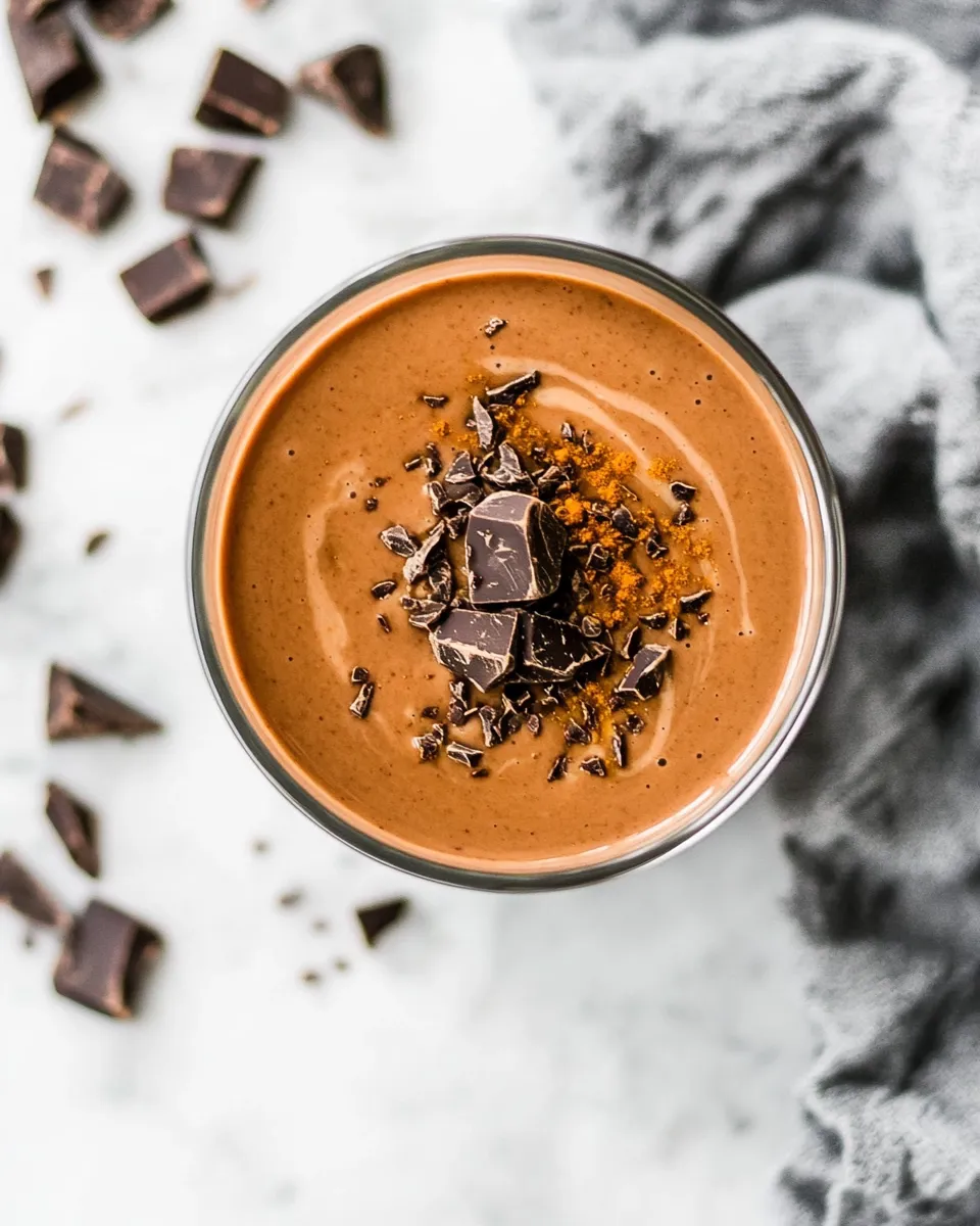 Delicious Chocolate Banana Smoothie With Cayenne image