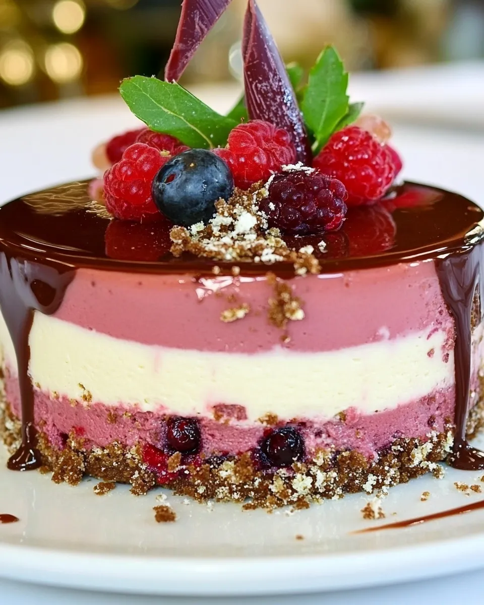 Classic Chocolate Berry Mousse Cake image