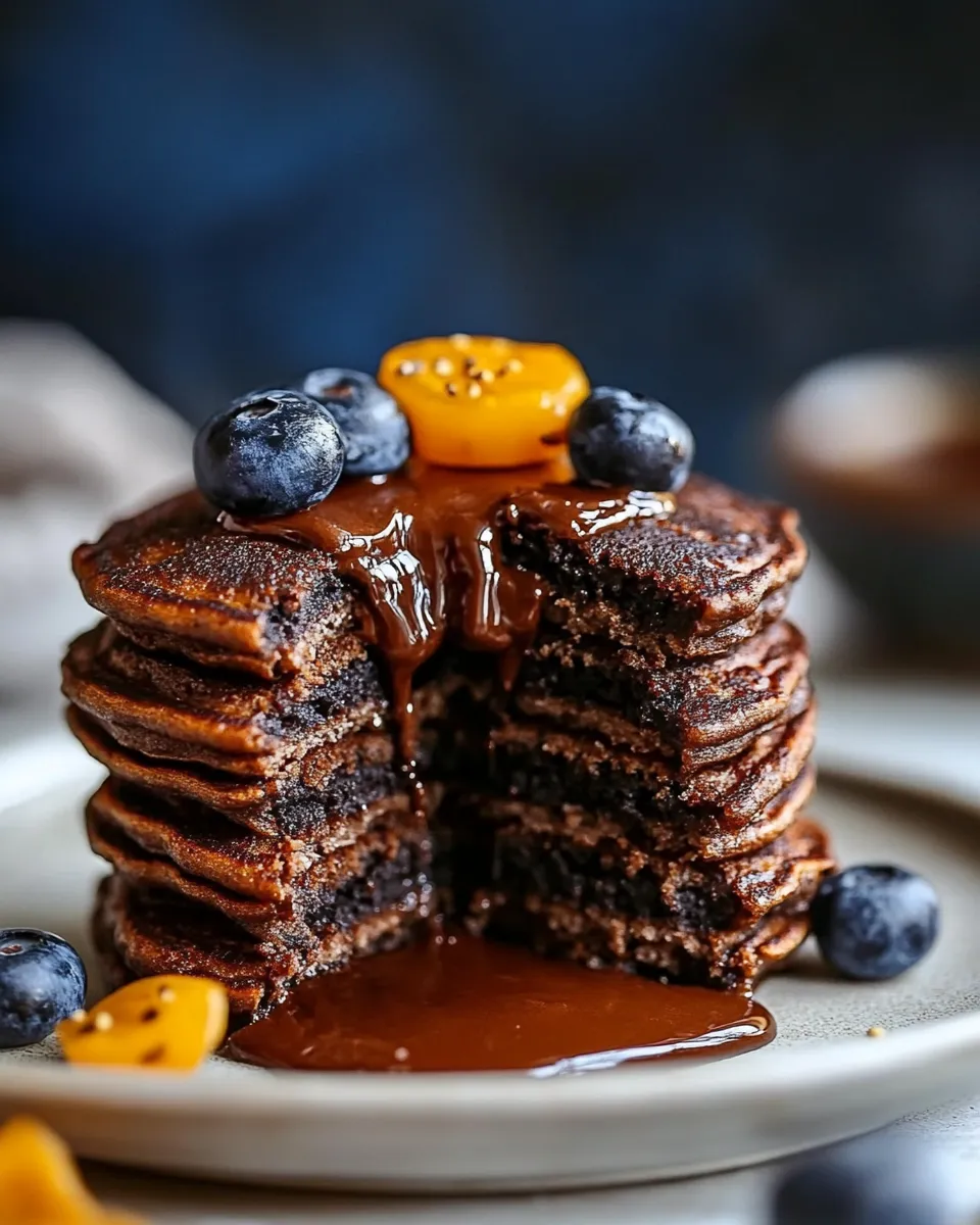 Easy Chocolate Buckwheat Pancakes (Grain-Free) recipe photo