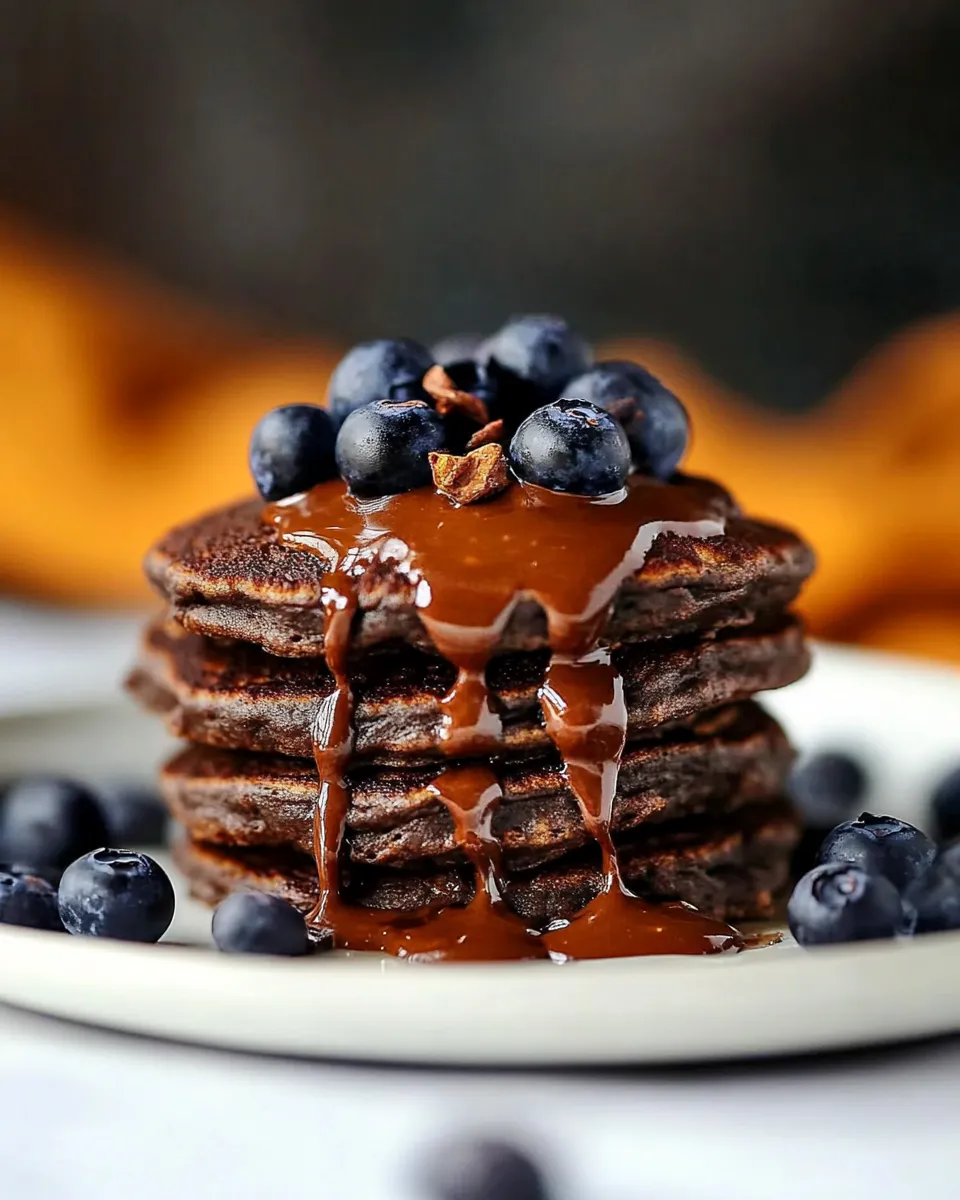 Best Chocolate Buckwheat Pancakes (Grain-Free) shot