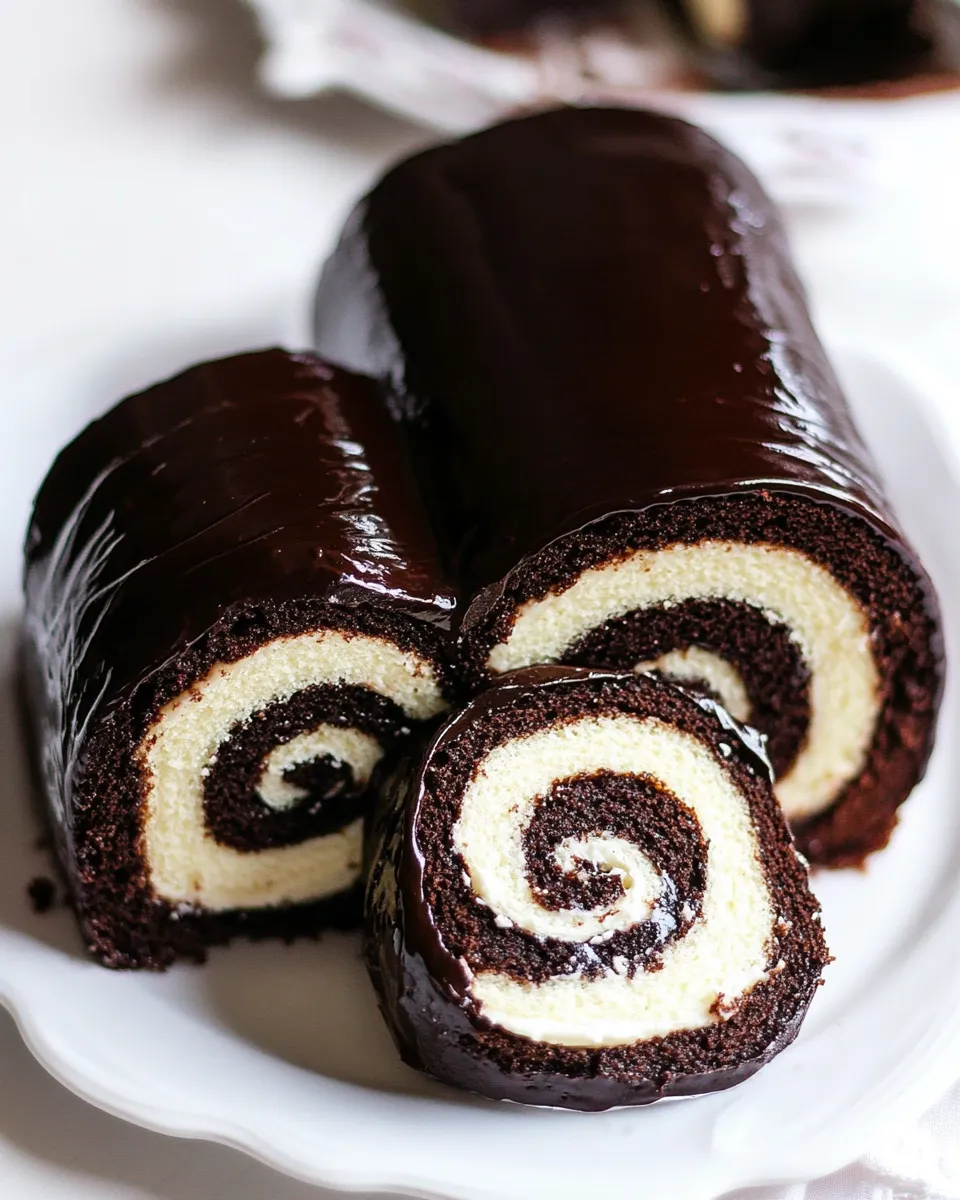 Homemade Chocolate Cake Roll Recipe photo
