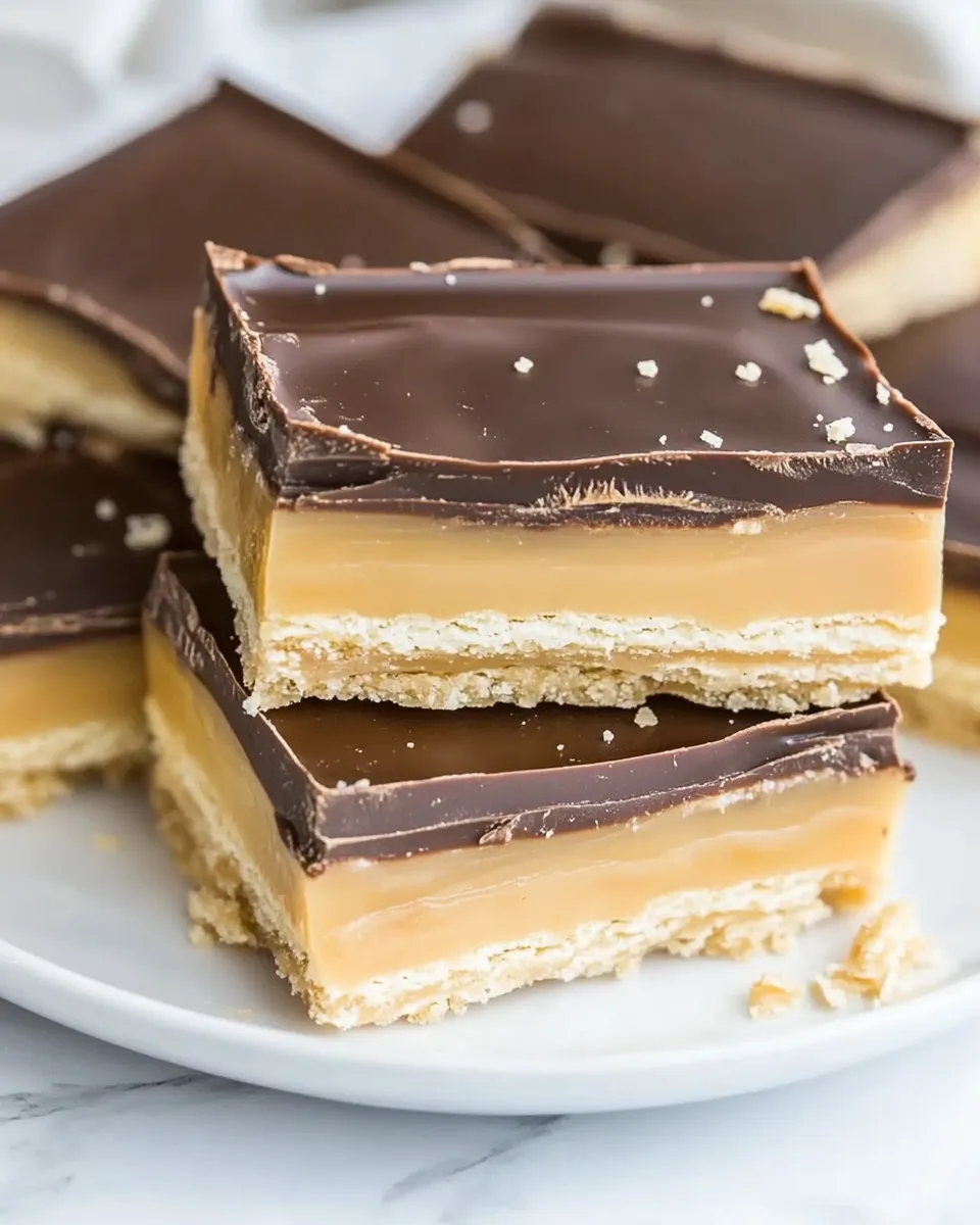 Delicious Chocolate Caramel Cracker Candy recipe image