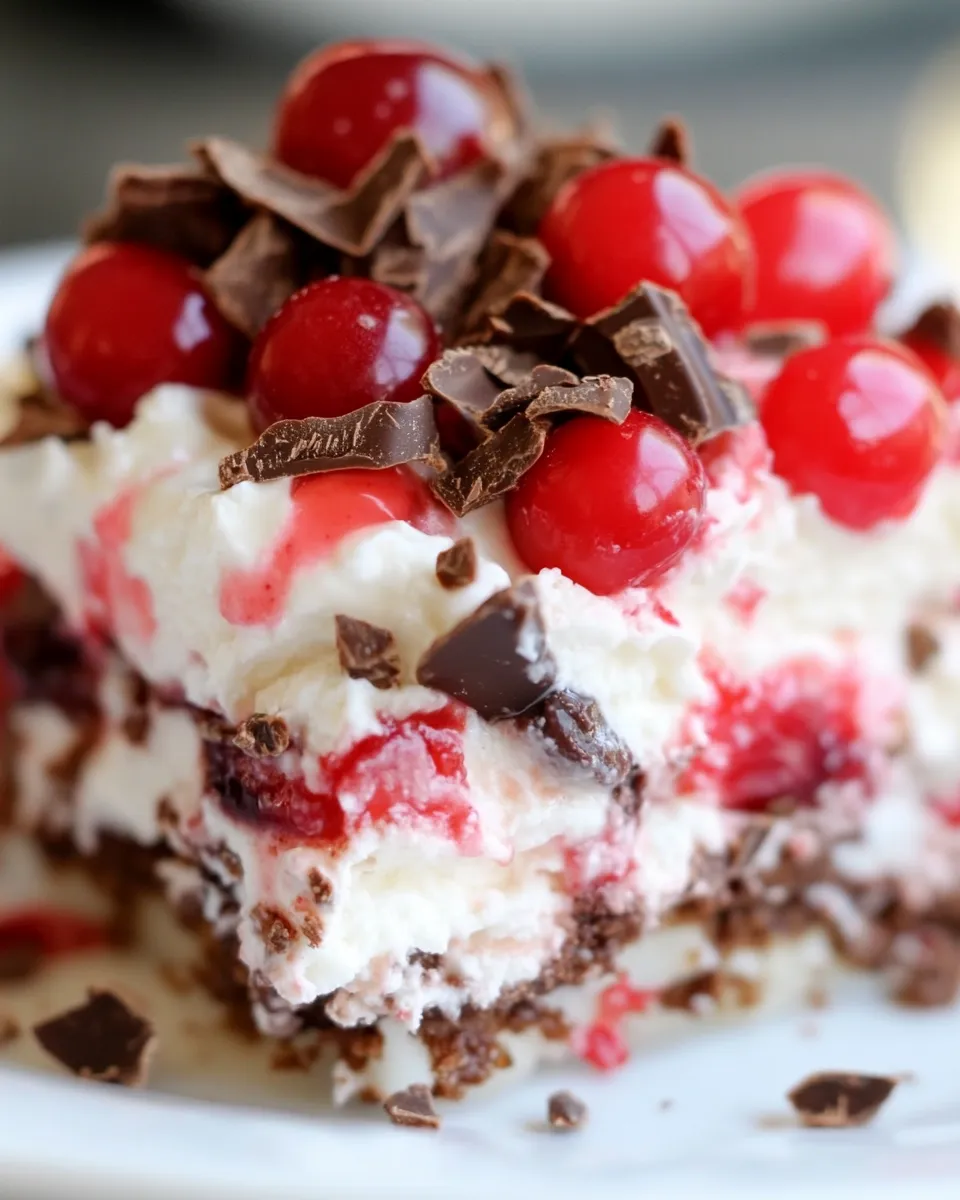 Homemade Chocolate Cherry Lush photo