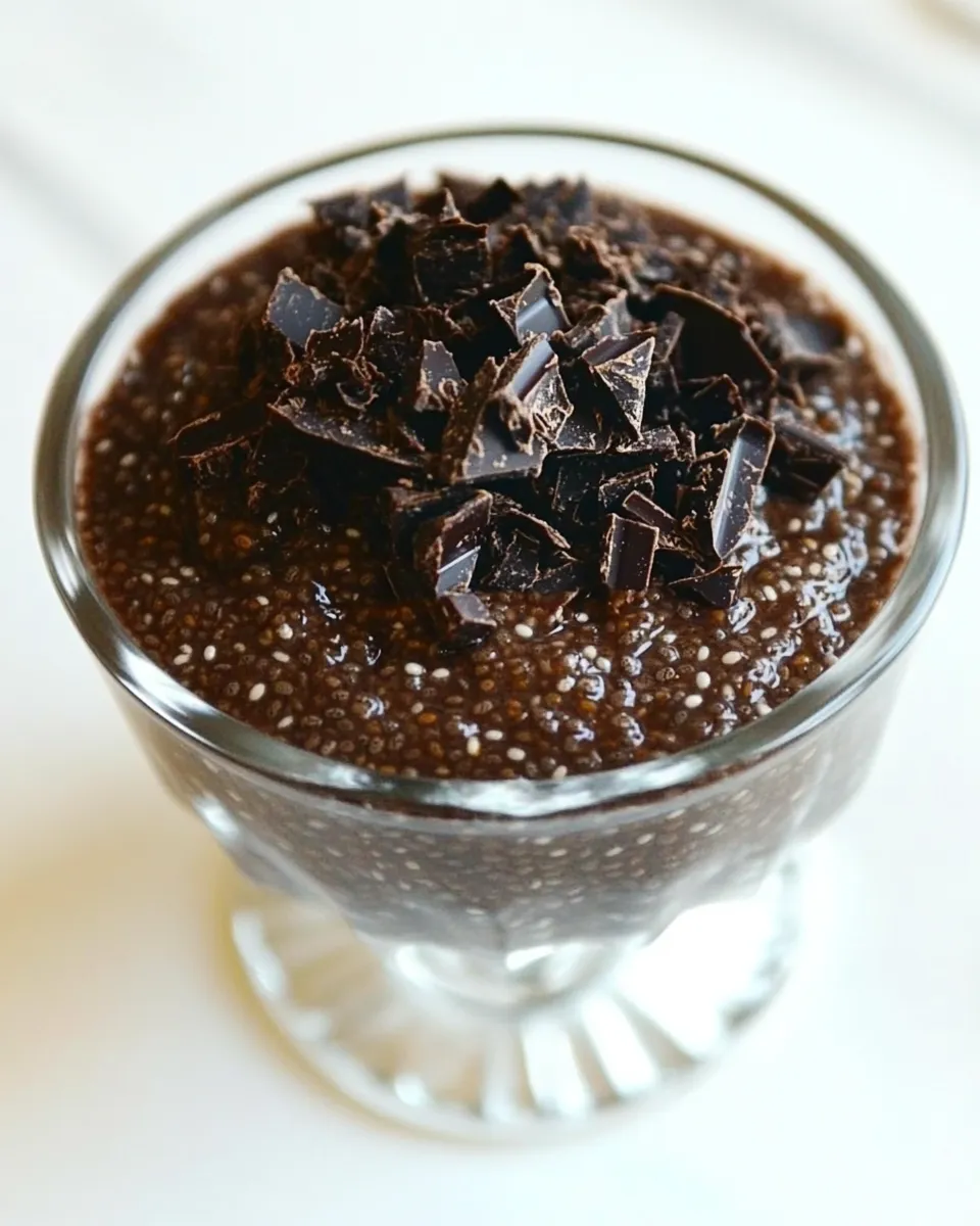 Delicious Chocolate Chia Pudding with Coconut Milk image