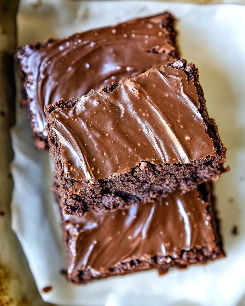 Easy Chocolate Chickpea Brownies recipe photo