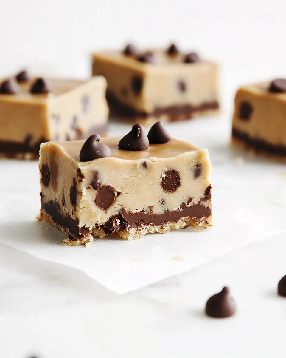 Homemade Chocolate Chip Cookie Dough Bars photo