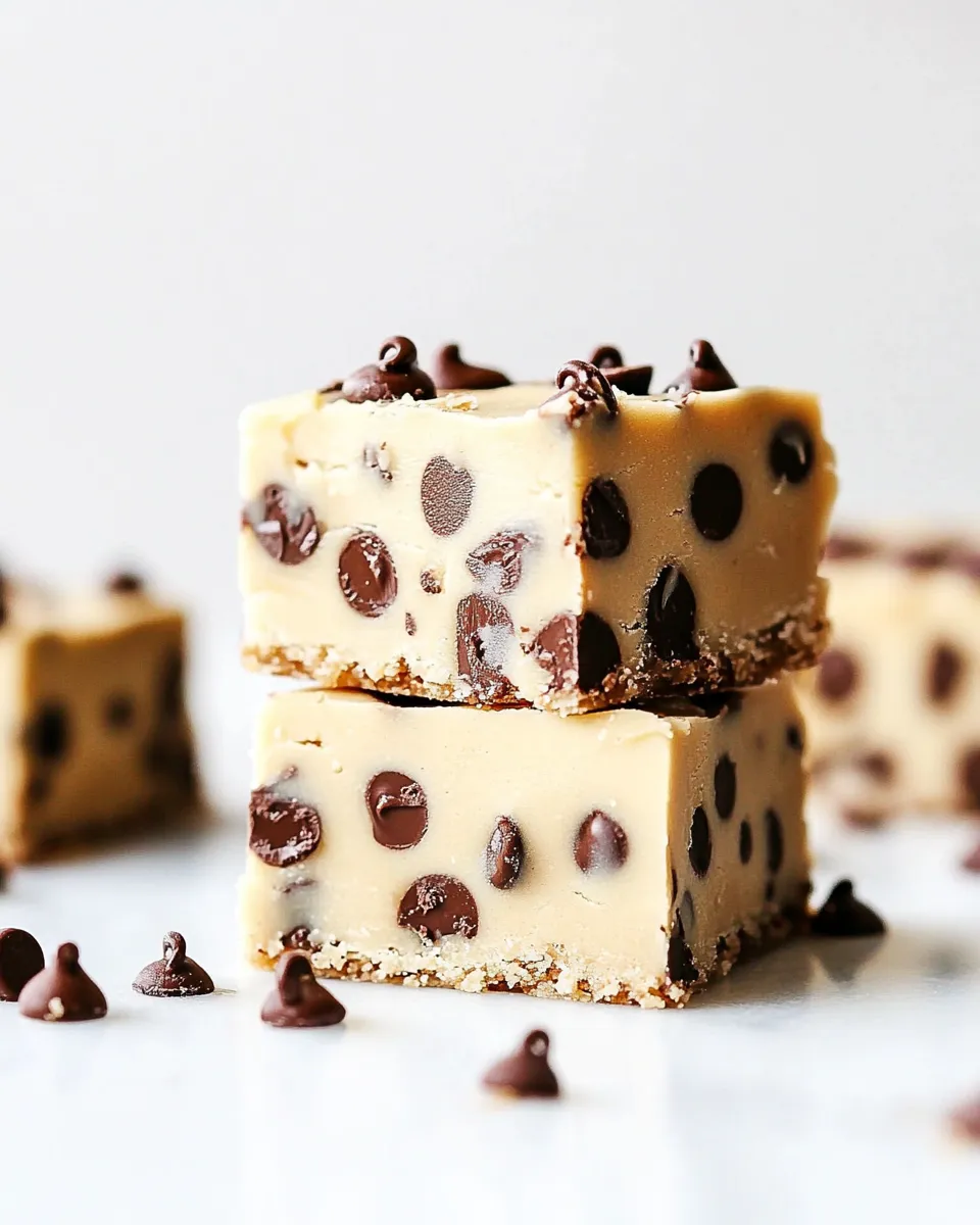 Delicious Chocolate Chip Cookie Dough Bars shot