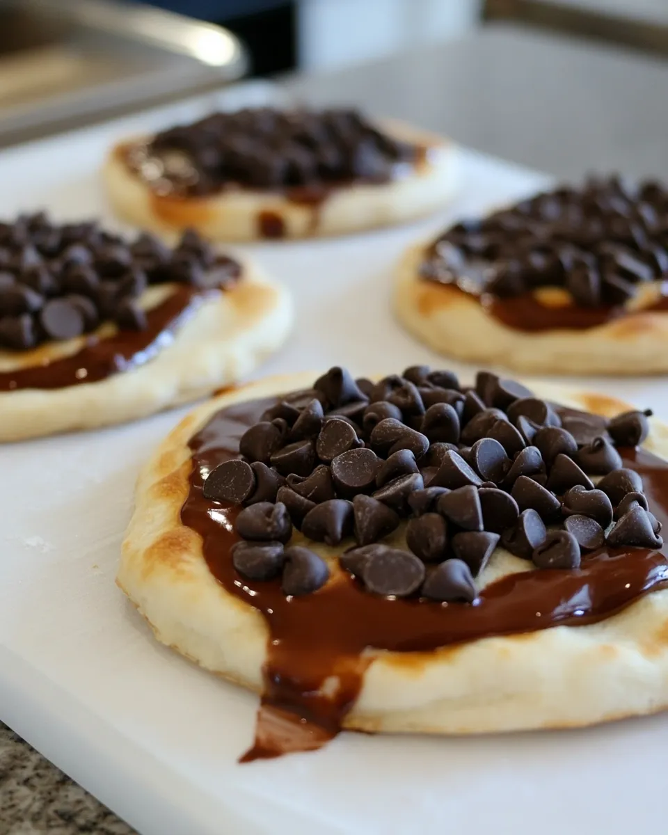 Delicious Chocolate Chip Dessert Pizzas image