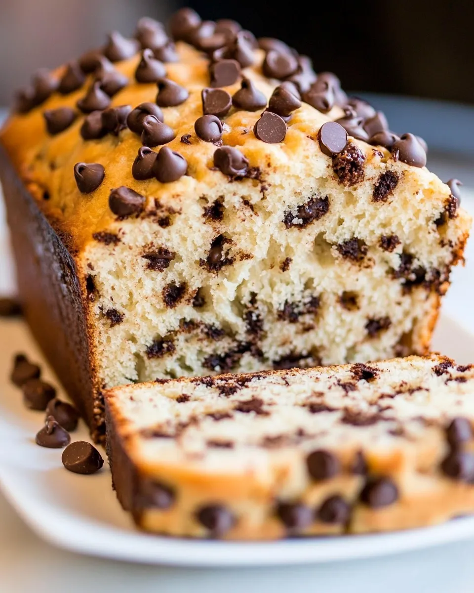 Delicious Chocolate Chip Loaf shot