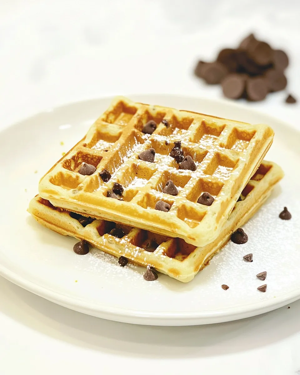 Classic Chocolate Chip Waffles Recipe image