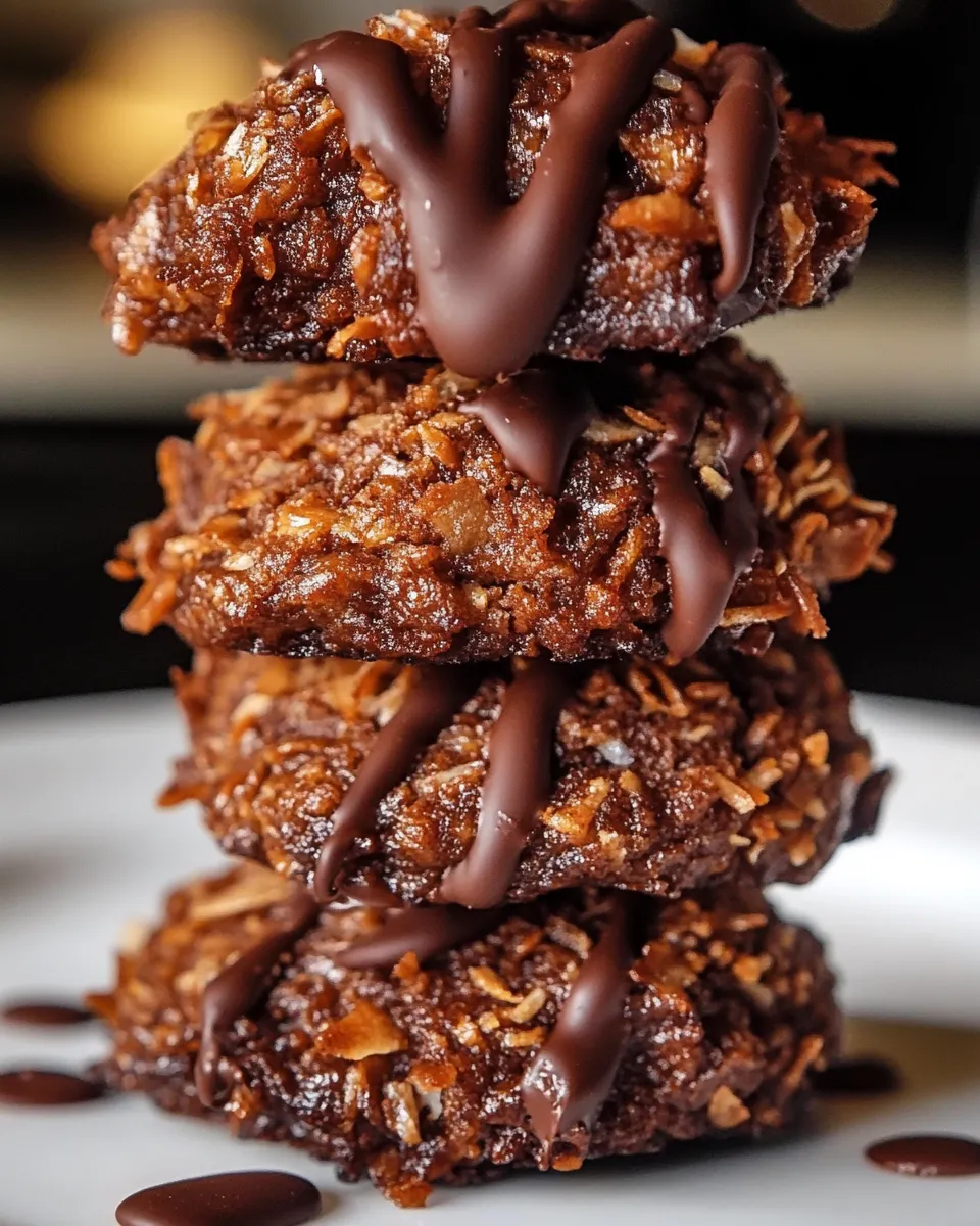 Homemade Chocolate Coconut Cookies photo
