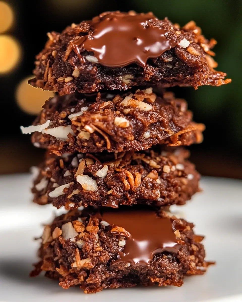 Classic Chocolate Coconut Cookies image