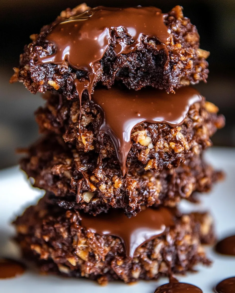 Delicious Chocolate Coconut Cookies shot