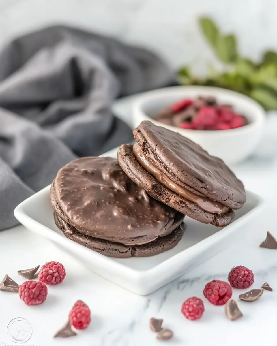 Easy Chocolate Coma Sandwich Cookies recipe photo